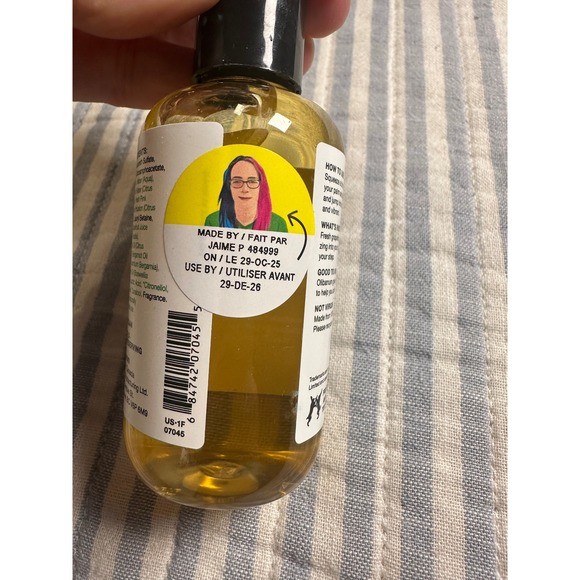 Lush Happy Hippy Shower Gel 3.3oz 100ml Vegan Grapefruit Citrus Body Wash - Picture 3 of 4